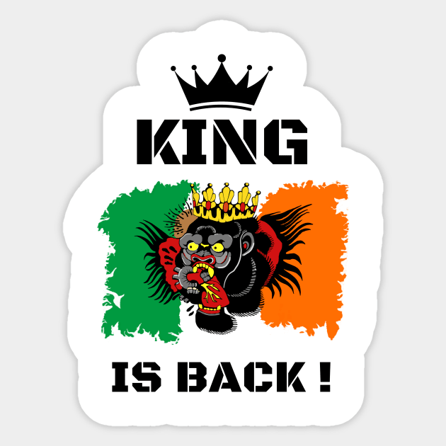 King is Back, Motherfukers !!! Sticker by CSTMdesigns